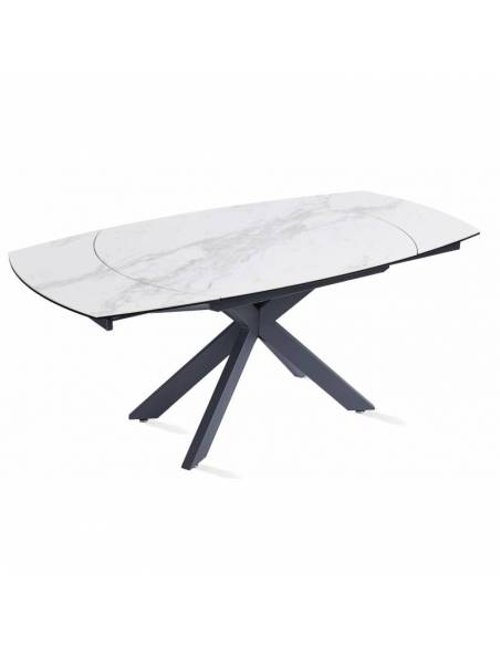 Extendable dining table TORRE calacatta 120(178)x90x78h